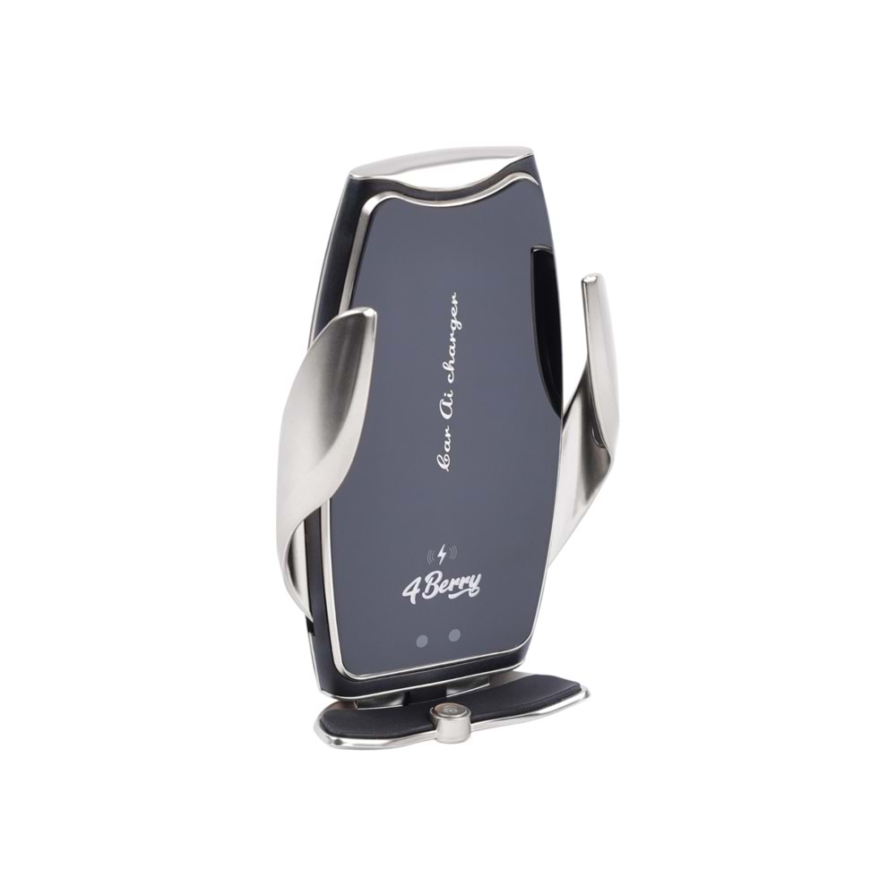 A8G Gri Araç Tutucu – 15 W Kablosuz Hızlı Şarj, Otomatik Kıskaçlı