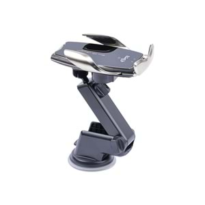 A8G Gri Araç Tutucu – 15 W Kablosuz Hızlı Şarj, Otomatik Kıskaçlı