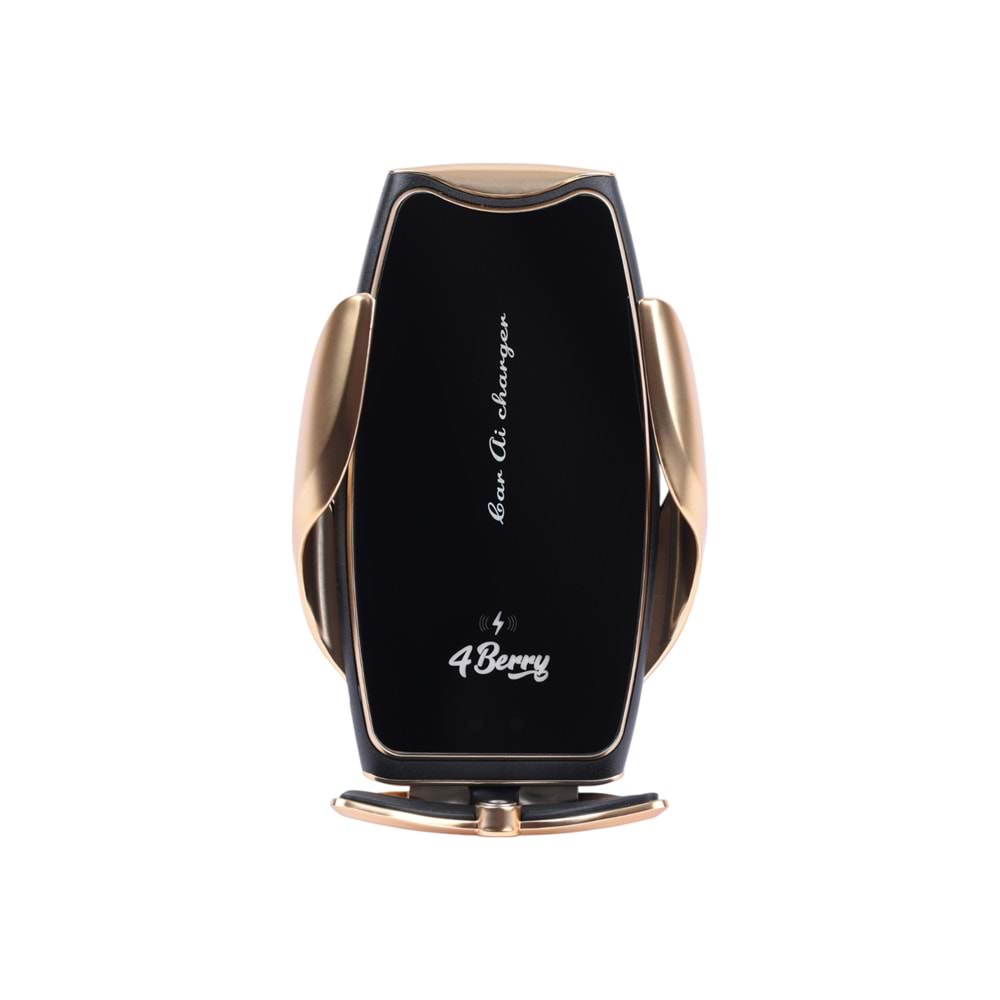 A8G Gold Araç Tutucu – 15 W Kablosuz Hızlı Şarj, Otomatik Kıskaçlı