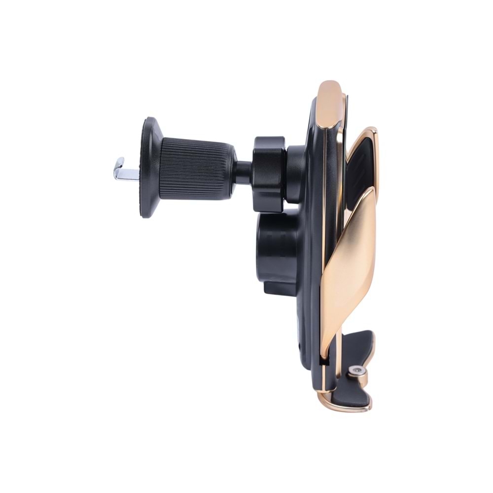 A8G Gold Araç Tutucu – 15 W Kablosuz Hızlı Şarj, Otomatik Kıskaçlı