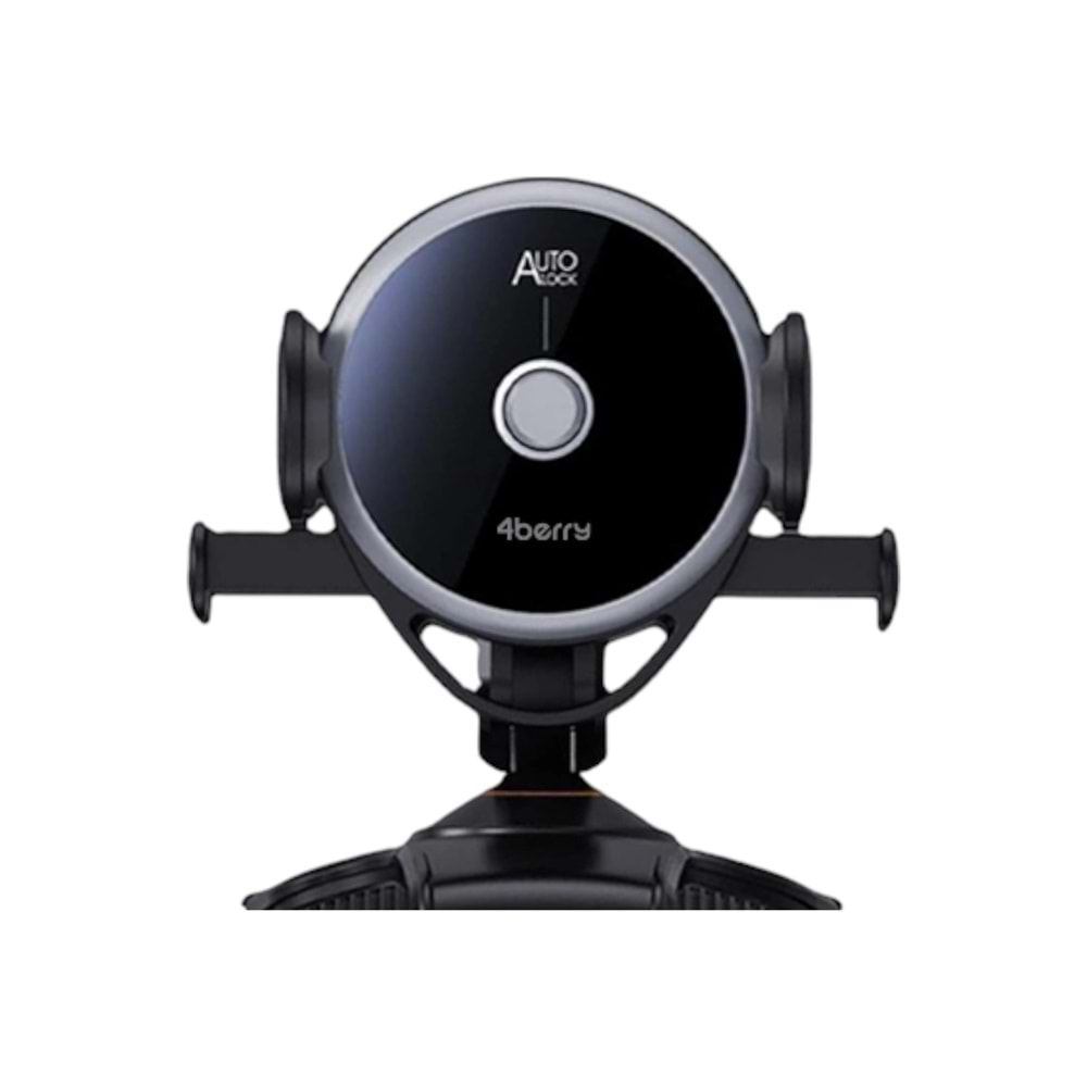 HDCF01S Siyah Araç Telefon Tutucu – 4.0–6.2¨, 360° Döner, Vakumlu Sabitleme