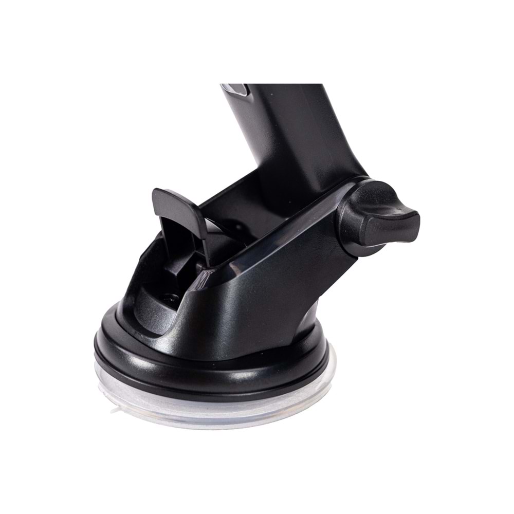 HDCF01S Siyah Araç Telefon Tutucu – 4.0–6.2¨, 360° Döner, Vakumlu Sabitleme