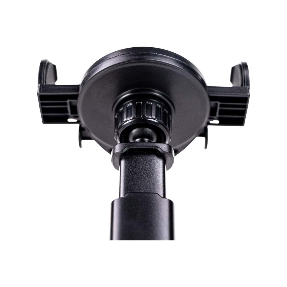 HDCF01S Siyah Araç Telefon Tutucu – 4.0–6.2¨, 360° Döner, Vakumlu Sabitleme