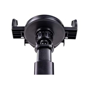 HDCF01S Siyah Araç Telefon Tutucu – 4.0–6.2¨, 360° Döner, Vakumlu Sabitleme