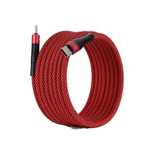 BMCC-02 Kirmizi Manyetik USB-C-USB-C Kablo – 1.5 m, 60 W Hızlı Şarj