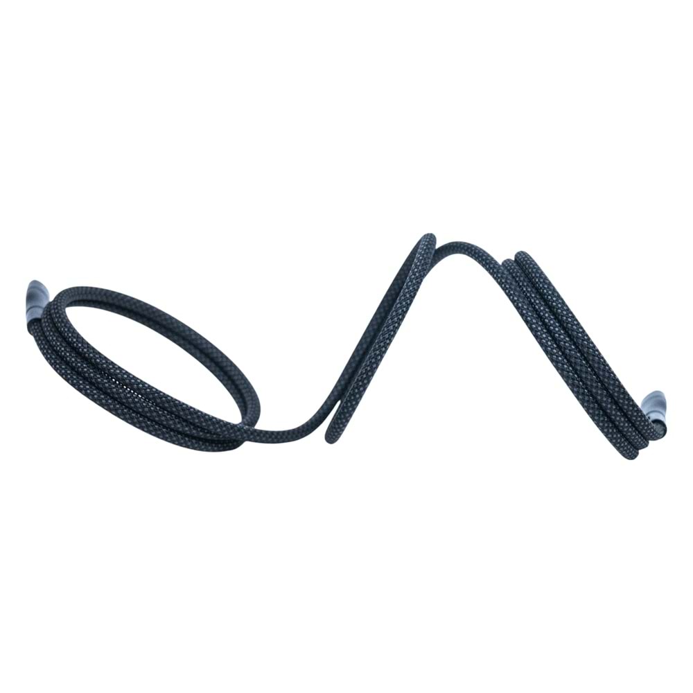 BMCC-03 Siyah Manyetik USB-C-USB-C Kablo – 2 m, 60 W Hızlı Şarj