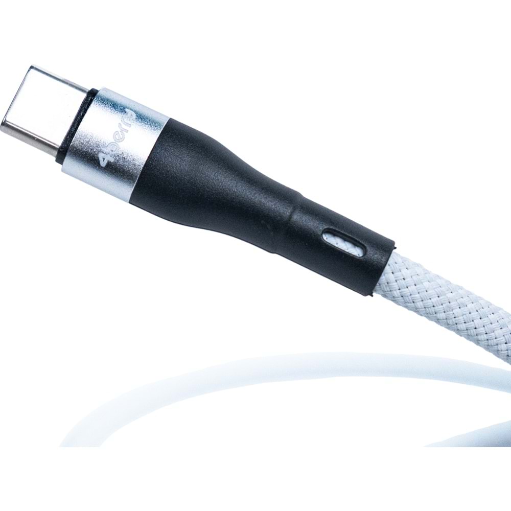 BMLC-01 Beyaz Manyetik 1m Hızlı Şarj Kablosu – Type-C - Lightning, 3 A