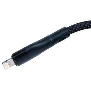 BMLC-01 Siyah Manyetik 1m Hızlı Şarj Kablosu – Type-C - Lightning, 3 A