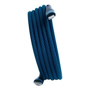 BMLC-02 Mavi Manyetik 1,5 m Hızlı Şarj Kablosu – Type-C - Lightning, 3 A