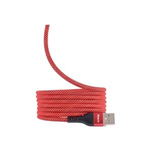 BMUC-03 Kirmizi Manyetik USB-A›C Kablo – 2 m, Süper Hızlı Şarj