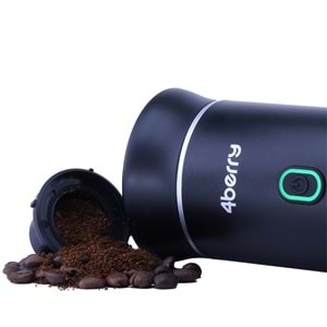 KMPRO Taşınabilir Kahve Makinesi – USB Şarjlı, Kapsül ve Öğütülmüş Kahve Uyumlu, Demleme Siyah