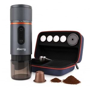 Taşınabilir Kahve Makinesi Pro Max – Şarjlı, Taşınabilir, Kapsül ve Toz Kahve Uyumlu MAVI