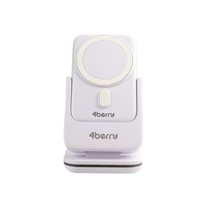 BWLm01B Beyaz Powerbank & Stand – 5-in-1, 5000 mAh, 20 W Hızlı Şarj