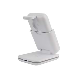 BWLm01B Beyaz Powerbank & Stand – 5-in-1, 5000 mAh, 20 W Hızlı Şarj