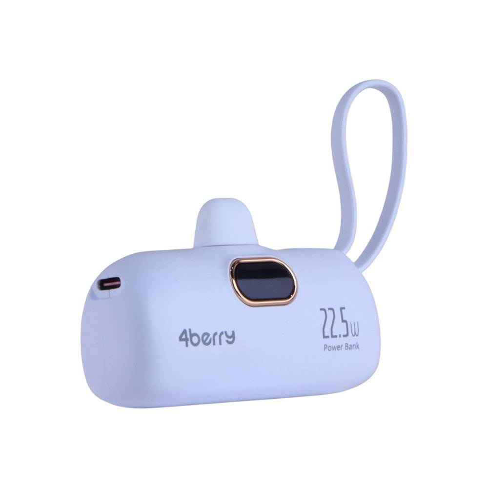 DX269B Beyaz Powerbank – 5.000 mAh, 22.5 W Type-C Hızlı Şarj