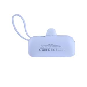 DX269B Beyaz Powerbank – 5.000 mAh, 22.5 W Type-C Hızlı Şarj