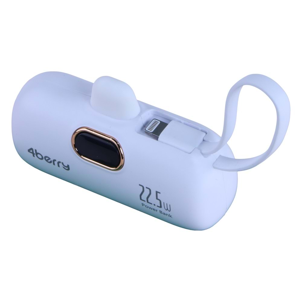 DX269B Beyaz Powerbank – 5.000 mAh, 22.5 W Type-C Hızlı Şarj