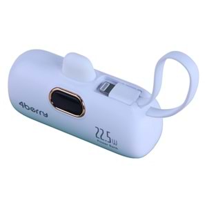 DX269B Beyaz Powerbank – 5.000 mAh, 22.5 W Type-C Hızlı Şarj