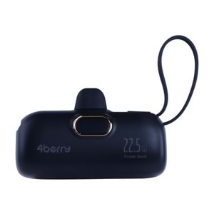 DX269B Siyah Powerbank – 5.000 mAh, 22.5 W Type-C Hızlı Şarj