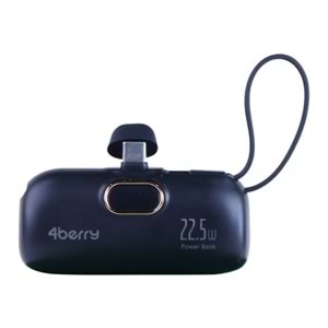 DX269B Siyah Powerbank – 5.000 mAh, 22.5 W Type-C Hızlı Şarj