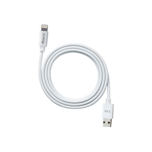ECO-ALT Beyaz USB-A-Lightning Kablo – 1.2 m, 2.4 A Hızlı Şarj