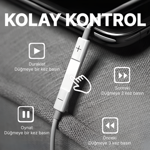 PS01 KABLOLU KULAKLIK TYPE-C BEYAZ