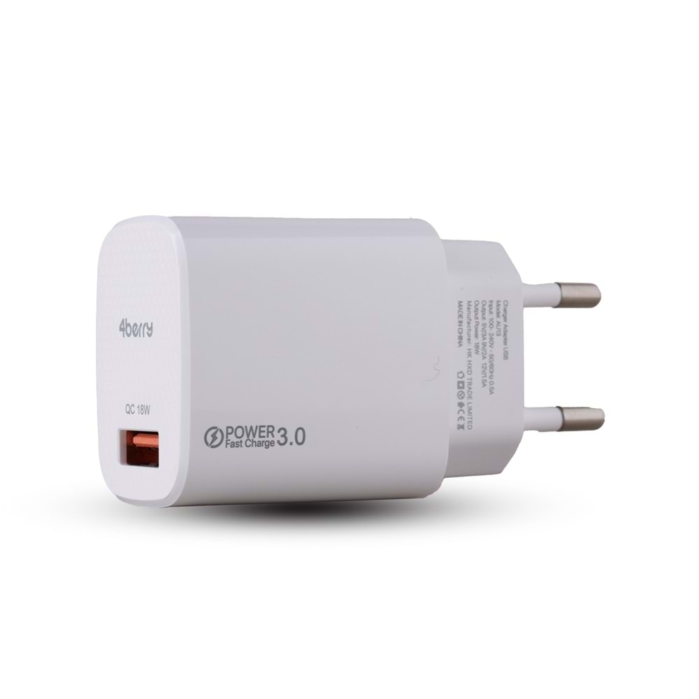 AM18 ECO Bundle 18W Hızlı Şarj Cihazı + Micro USB Kablo , QC 3.0 Destekli