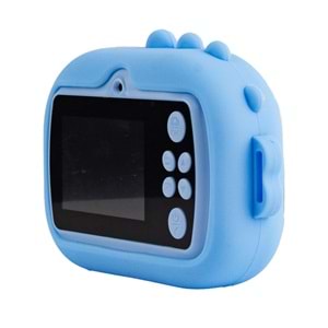 M5 Taşınabilir Fotoğraf Yazıcı ve Kamera DİNOZOR Mavi