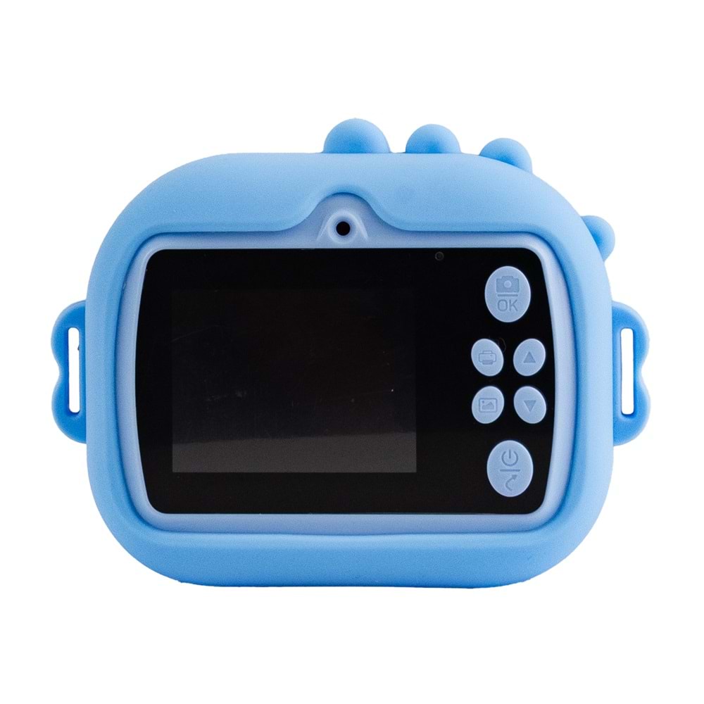 M5 Taşınabilir Fotoğraf Yazıcı ve Kamera DİNOZOR Mavi