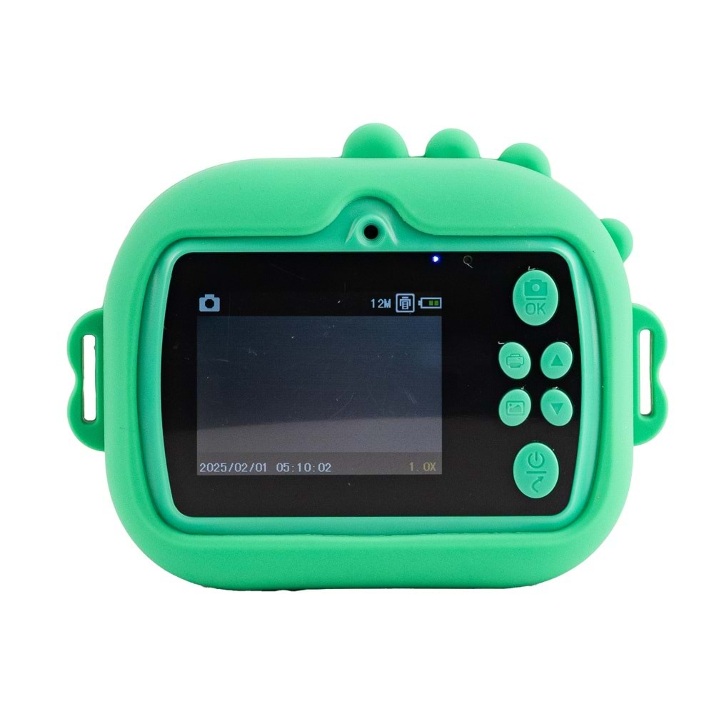 M5 Taşınabilir Fotoğraf Yazıcı ve Kamera DİNOZOR YEŞİL