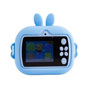 Q7 Taşınabilir Fotoğraf Yazıcı ve Kamera BUNNY MAVİ