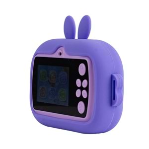 Q7 Taşınabilir Fotoğraf Yazıcı ve Kamera BUNNY MOR